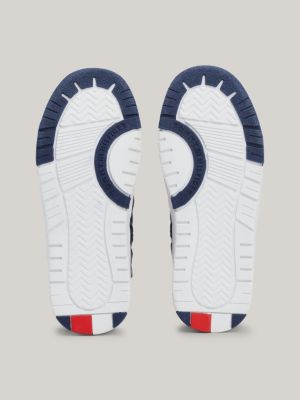 sneakers medie stringate blu da gender-inclusive bambini tommy hilfiger