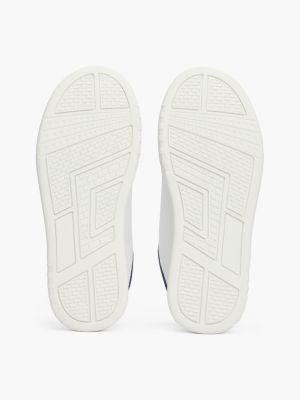 white lace-up trainers for kids gender inclusive tommy hilfiger