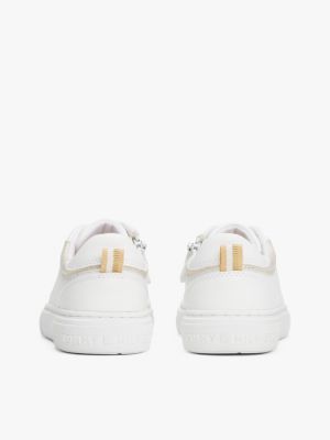 white th monogram lace-up trainers for girls tommy hilfiger