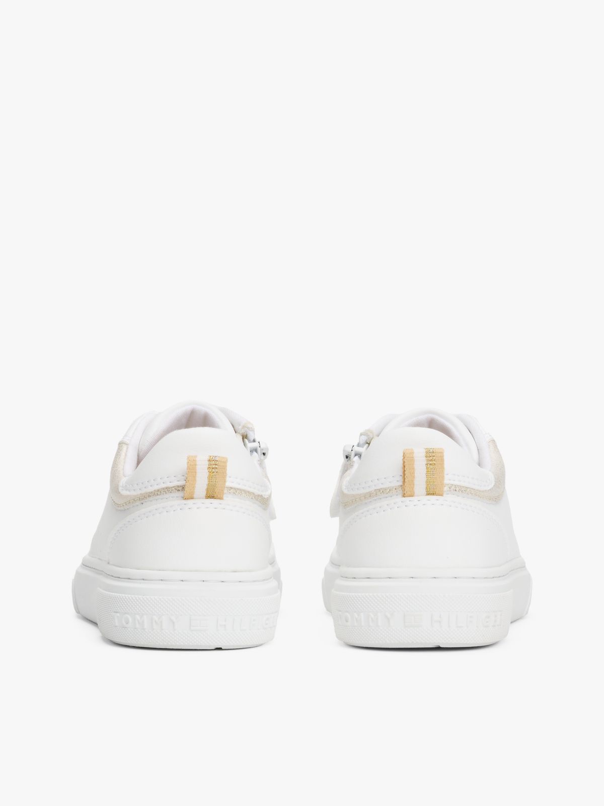 TH Monogram Lace-Up Trainers — White