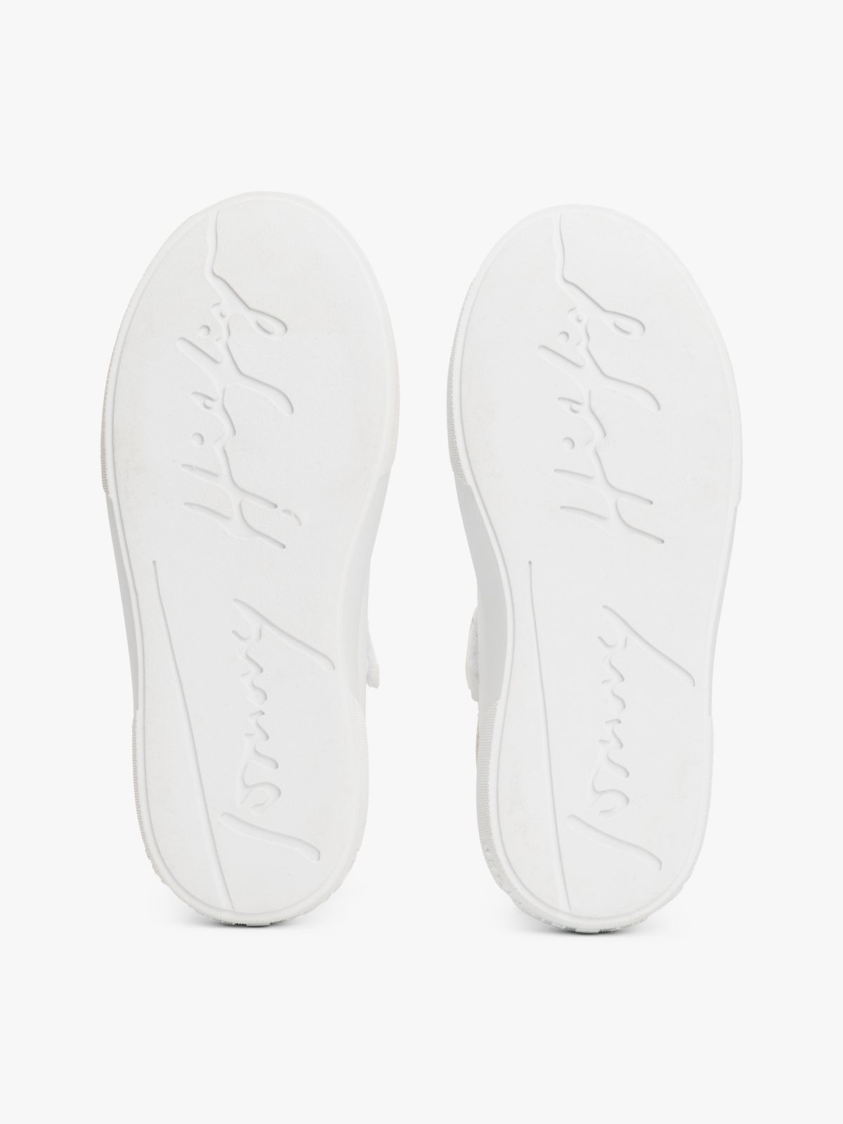 TH Monogram Lace-Up Trainers — White