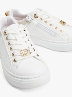 TH Monogram Lace-Up Trainers — White 6