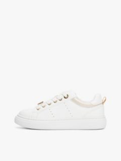 TH Monogram Lace-Up Trainers — White 7