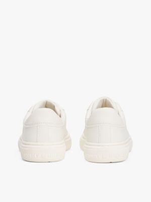 white th monogram slip-on trainers for girls tommy hilfiger