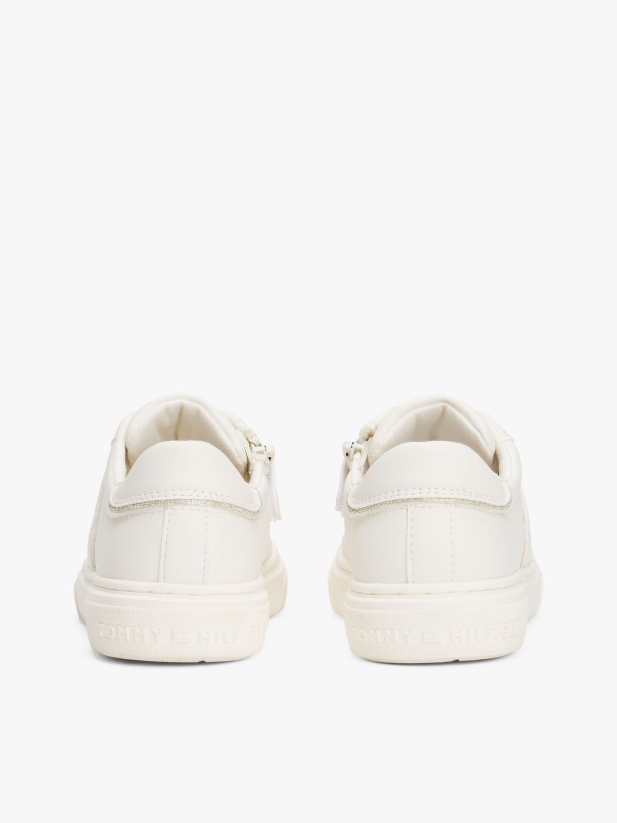 Glitter Lace-Up Trainers — White