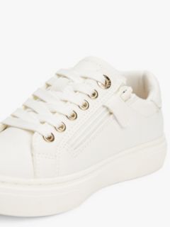 Glitter Lace-Up Trainers — White 6