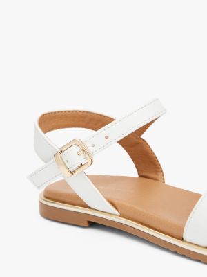 white th monogram plaque sandals for girls tommy hilfiger