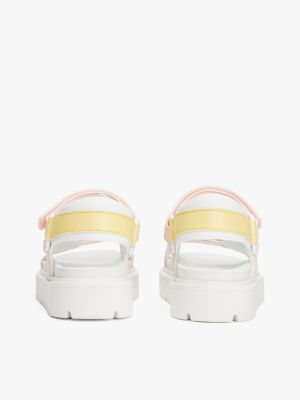 sandali con fascette multicolore multicolore da bambine tommy hilfiger