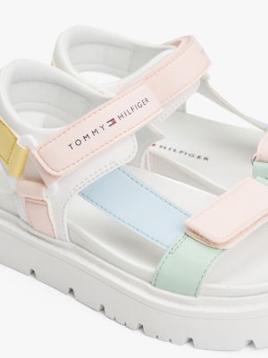 multi sandale mit mehrfarbigen riemen für mädchen - tommy hilfiger