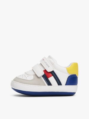 sneakers con motivo color block e logo multicolore da bambini tommy hilfiger