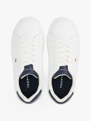 white flag colour-pop trainers for kids gender inclusive tommy hilfiger