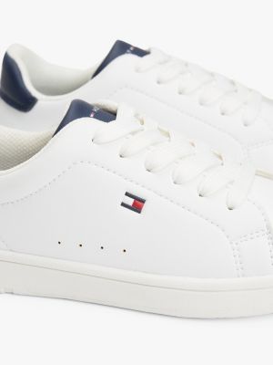 white flag colour-pop trainers for kids gender inclusive tommy hilfiger