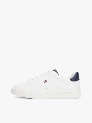 baskets colour-pop à drapeau blanc pour enfants genre inclusif tommy hilfiger