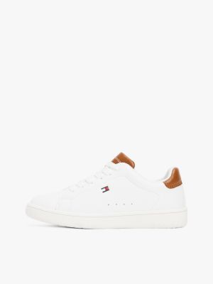 baskets colour-pop à drapeau blanc pour enfants genre inclusif tommy hilfiger