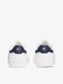 Flag Contrast Heel Trainers — White 4