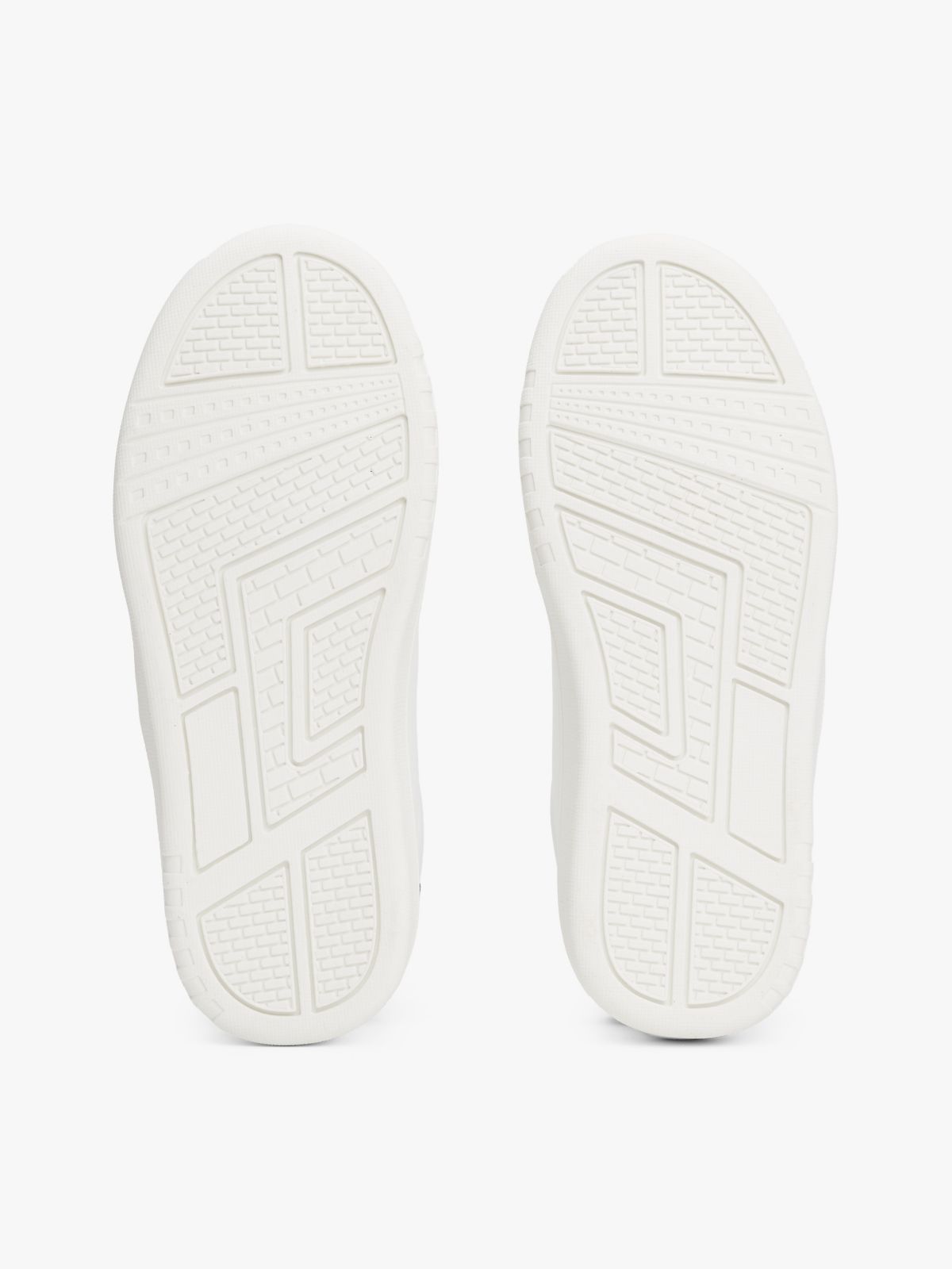 Flag Contrast Heel Trainers — White
