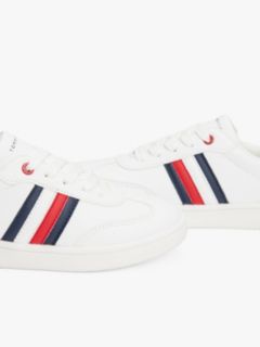 Flag Contrast Heel Trainers — White 6
