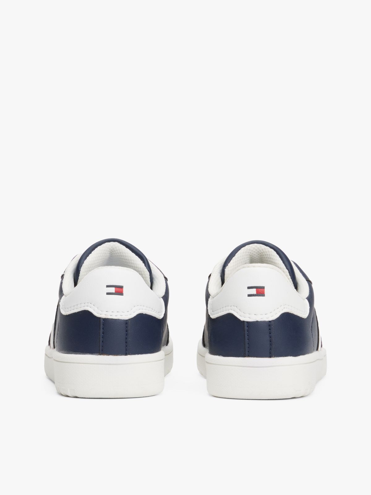 Flag Mixed Texture Trainers — Blue