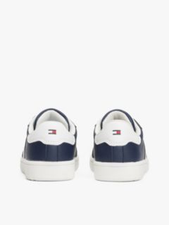 Flag Mixed Texture Trainers — Blue 4