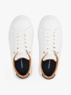 Fine Cleat Lace-Up Trainers — White 3