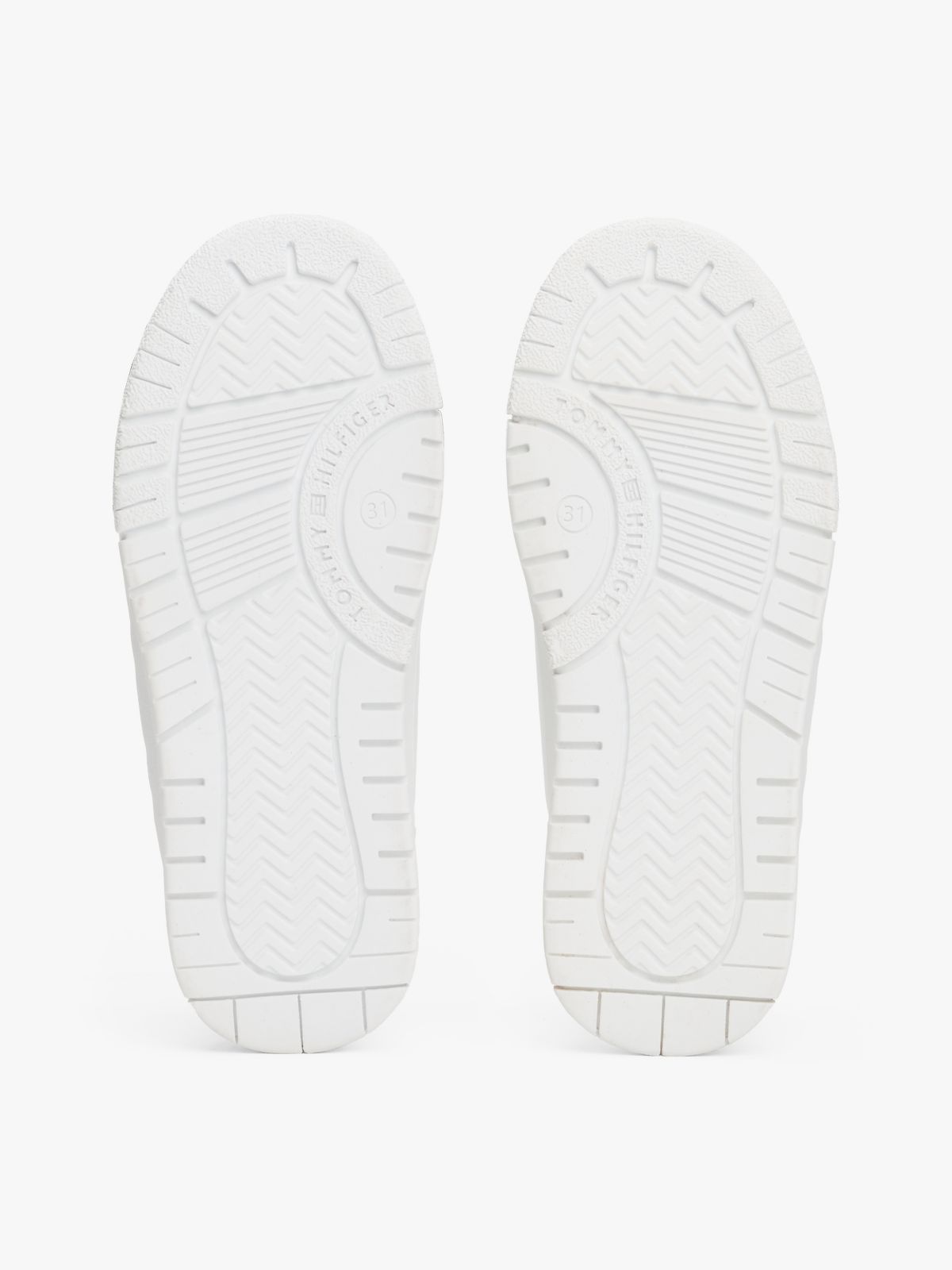 Fine Cleat Lace-Up Trainers — White