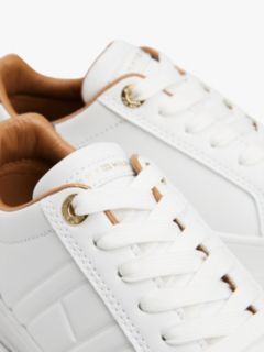 Fine Cleat Lace-Up Trainers — White 6