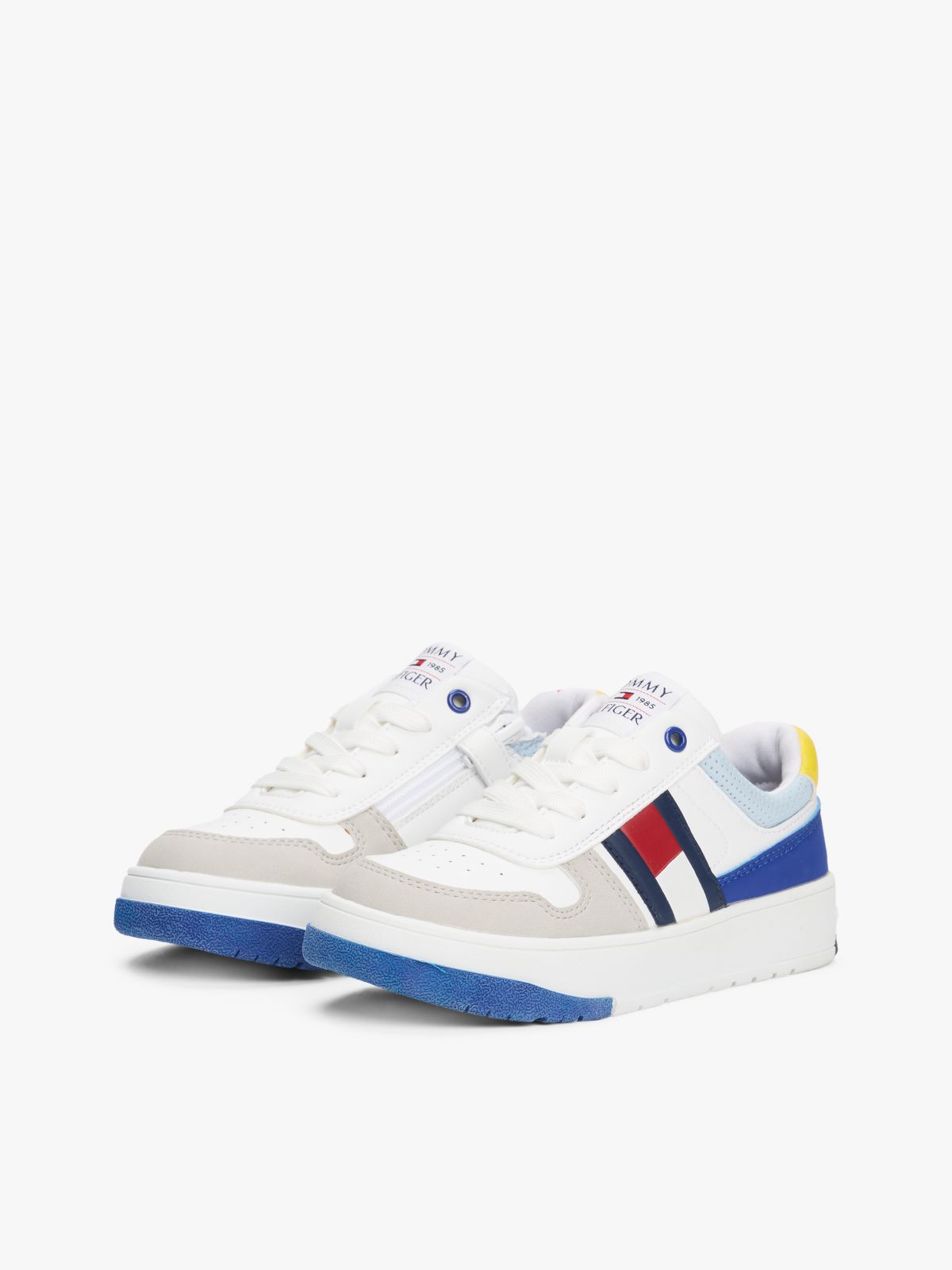 Colour-Blocked Fine Cleat Trainers — Multi