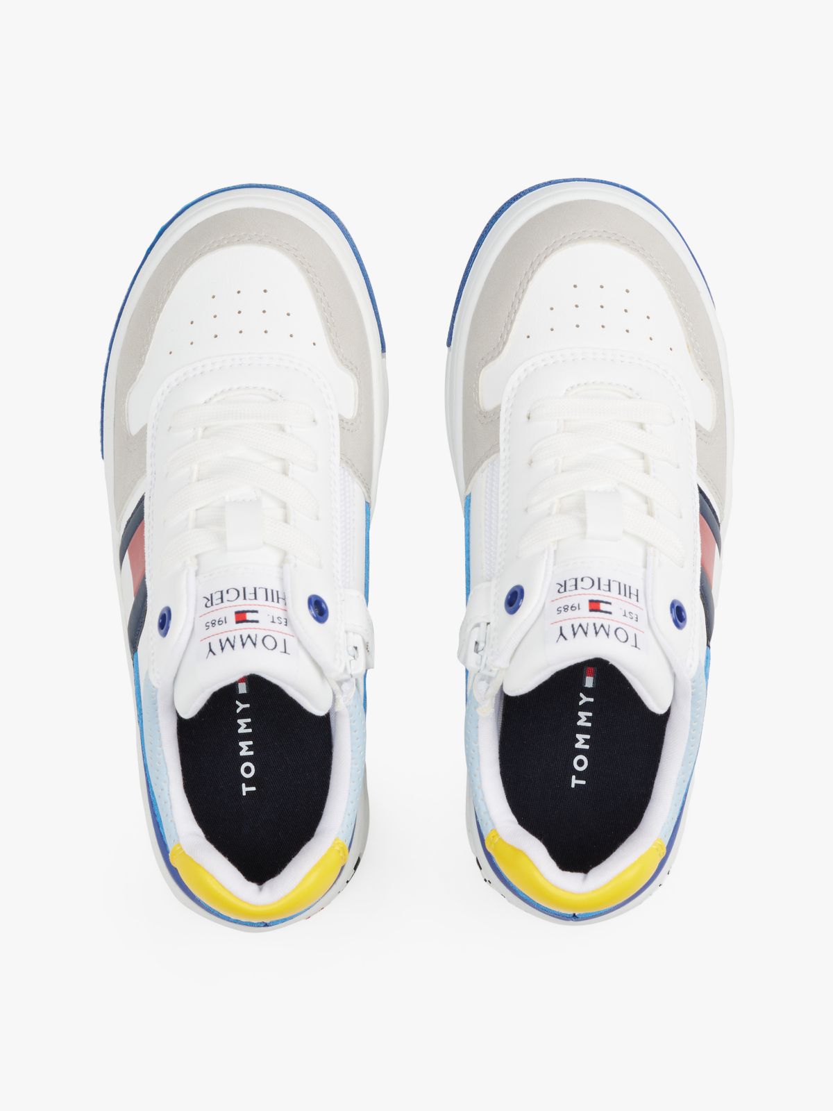 Colour-Blocked Fine Cleat Trainers — Multi
