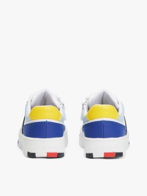 multi color block sneaker mit leichtem profil für gender-inclusive kinder - tommy hilfiger