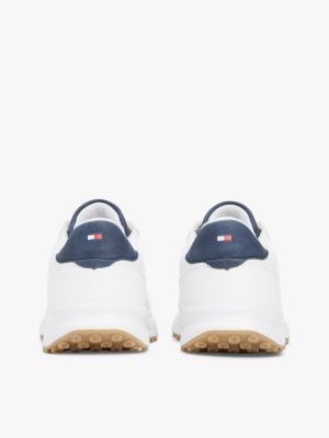 white contrast logo trainers for kids gender inclusive tommy hilfiger