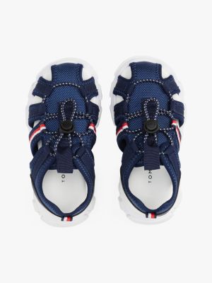 blau sandale mit schnürsenkeln aus bungee-schnur für jungen - tommy hilfiger