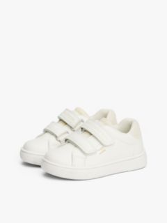 Glitter Flag Hook And Loop Trainers — White 2
