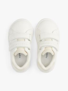 Glitter Flag Hook And Loop Trainers — White 3