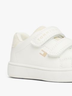 Glitter Flag Hook And Loop Trainers — White 6