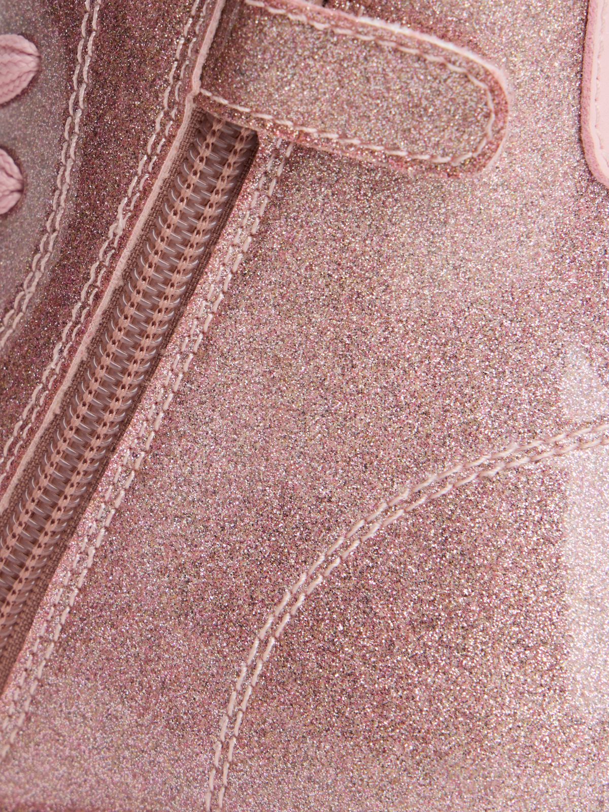 Patent Cleat Lace-Up Ankle Boots — Pink