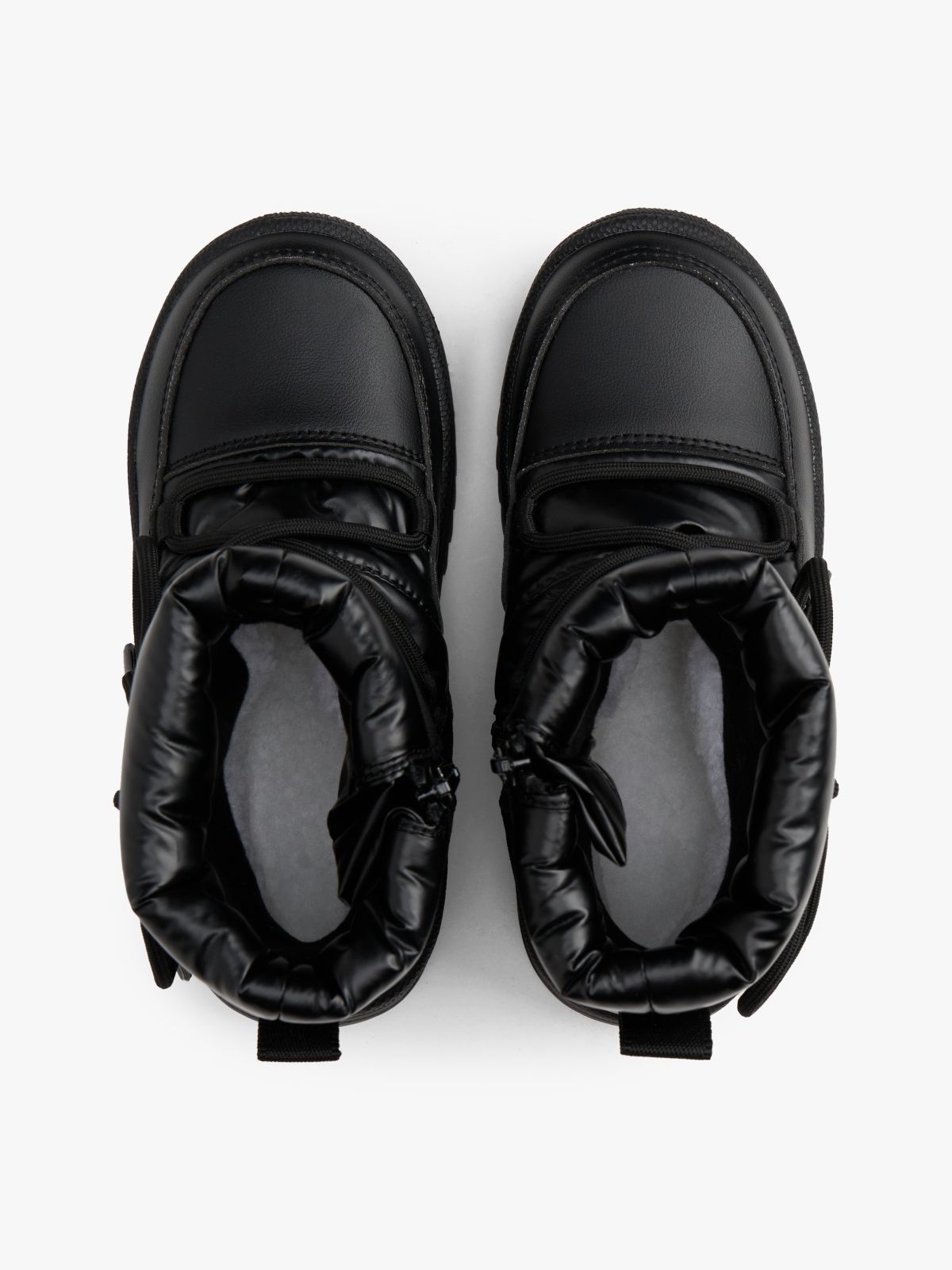 Waterproof Fine Cleat Snow Boots — Black