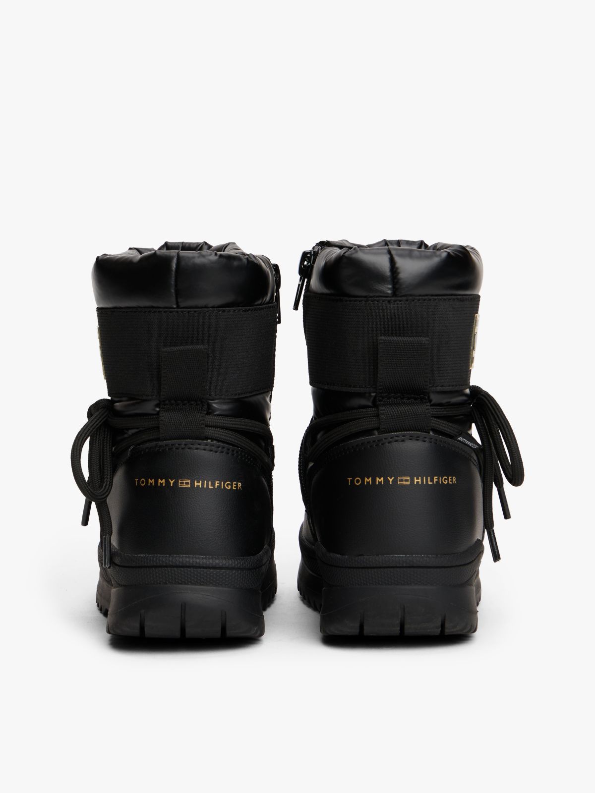 Waterproof Fine Cleat Snow Boots — Black