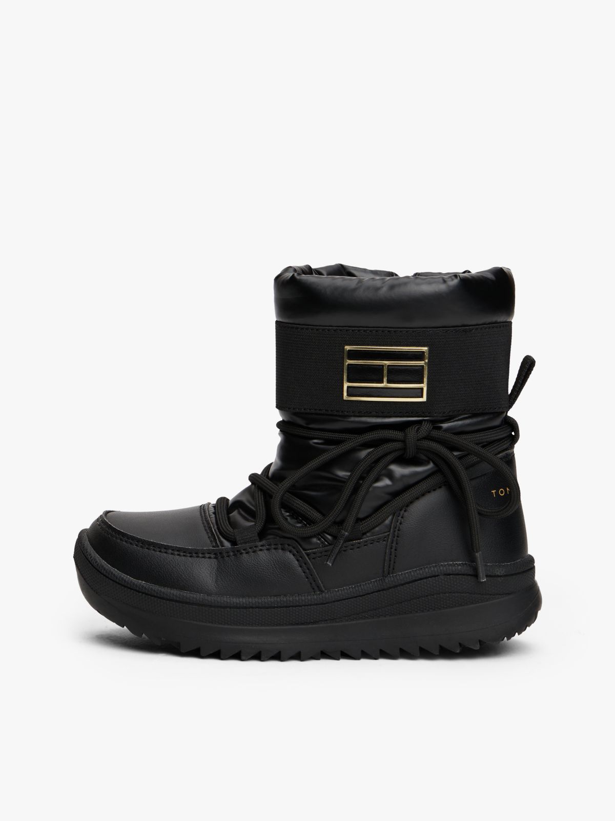 Waterproof Fine Cleat Snow Boots — Black