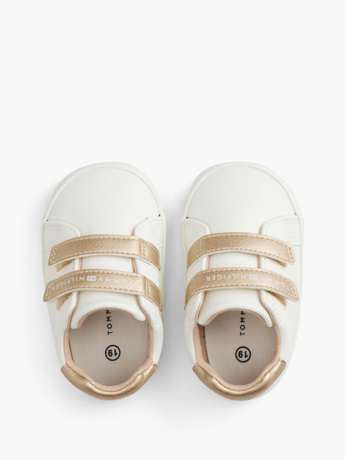 Tonal Flag Metallic Trainers — White