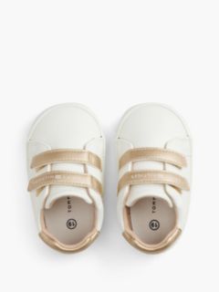 Tonal Flag Metallic Trainers — White 3