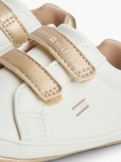 Tonal Flag Metallic Trainers — White 6