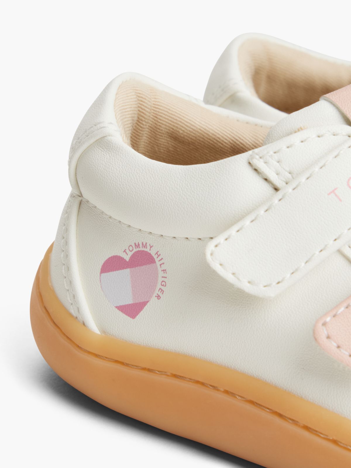 Heart Flag Mid-Top Trainers — White