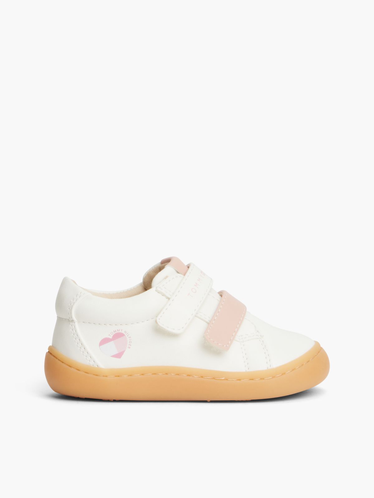 Heart Flag Mid-Top Trainers — White