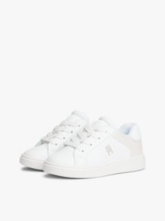 TH Monogram Zip Trainers — White 2