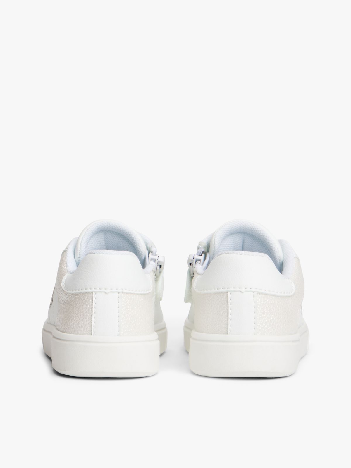 TH Monogram Zip Trainers — White