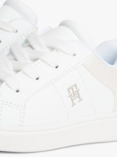 TH Monogram Zip Trainers — White 6