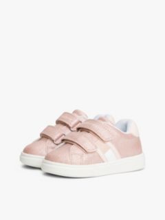Tonal Flag Glitter Trainers — Pink 2