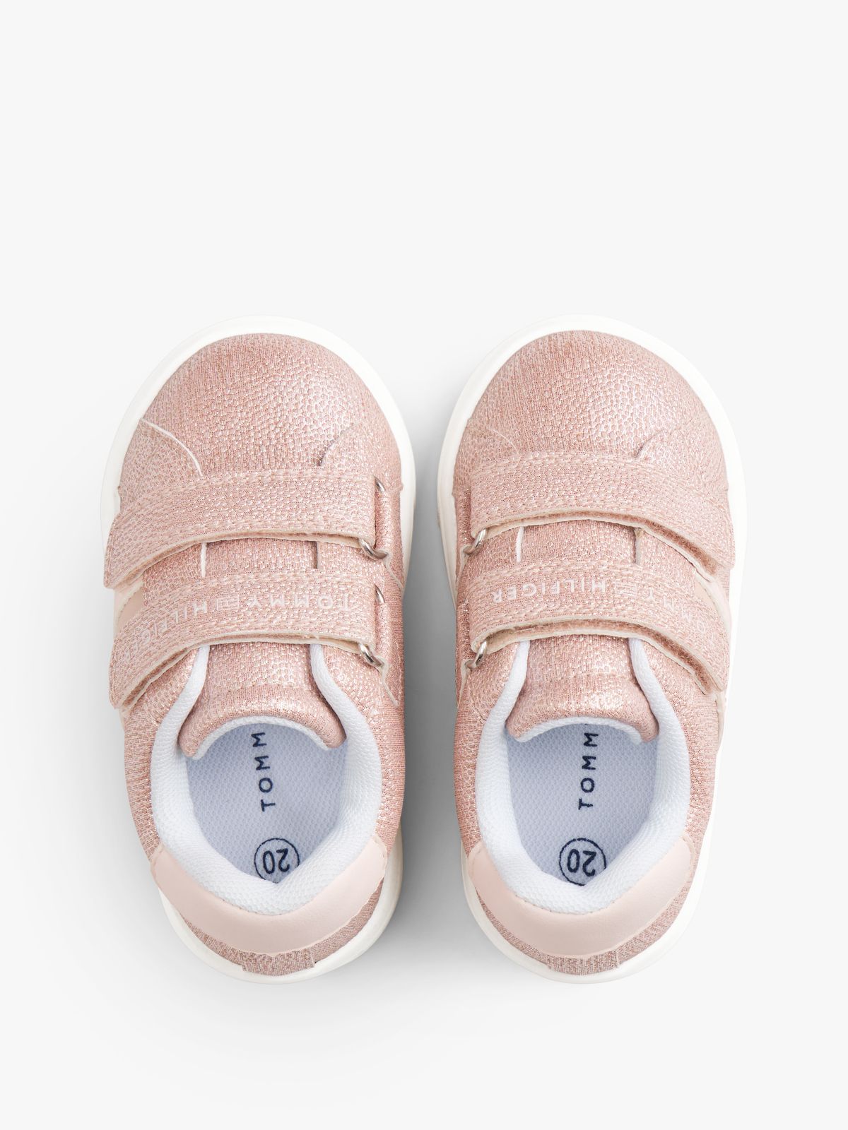 Tonal Flag Glitter Trainers — Pink