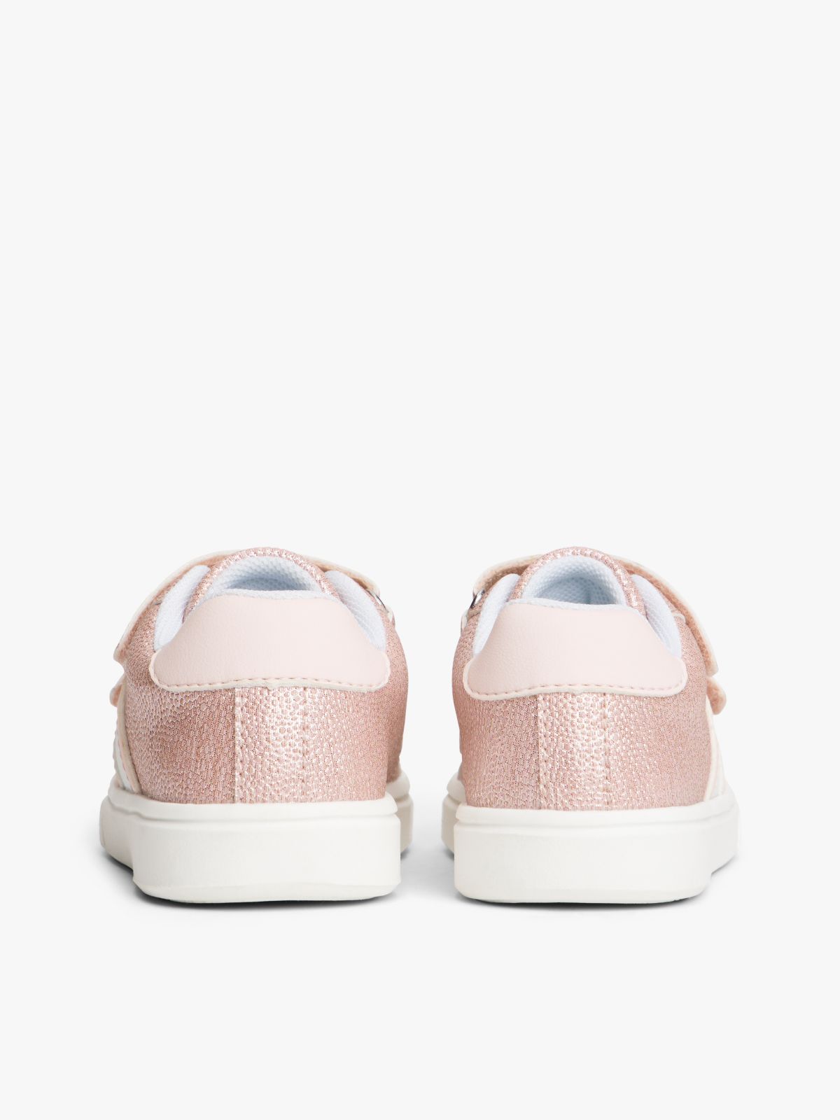Tonal Flag Glitter Trainers — Pink