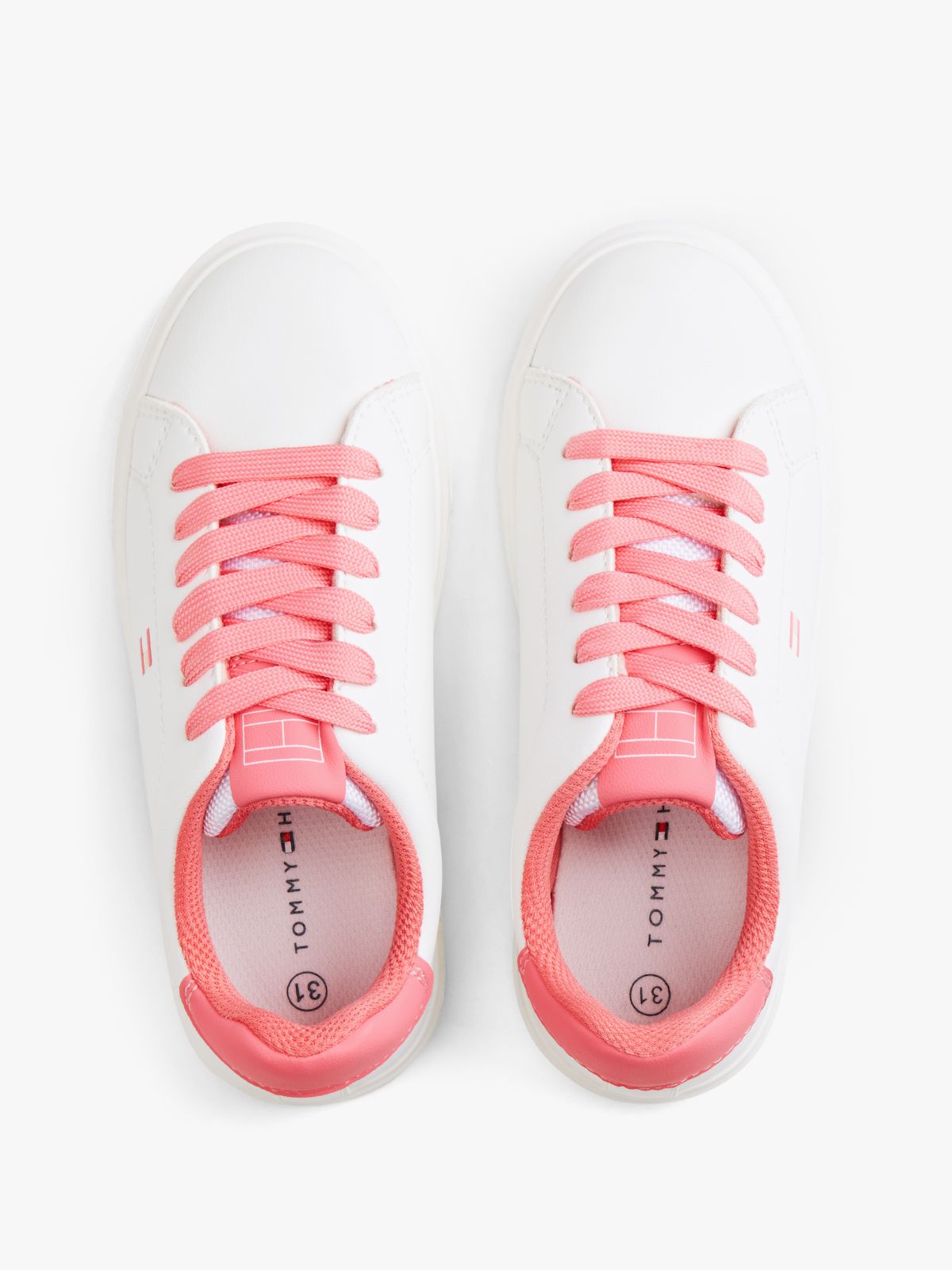 Tonal Flag Two-Tone Trainers — White